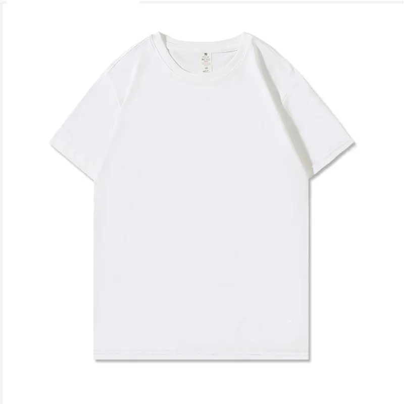 Zomer T-shirt Dames O-hals Basic Harajuku Tshirt Solid White T-shirt Katoen Casual Losse Korte Mouwen 901h 210420