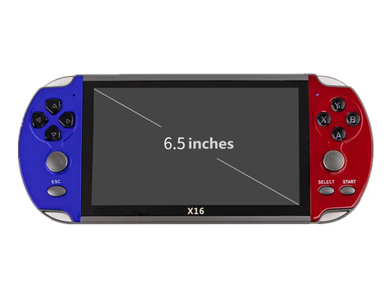 New 6.5 Inch HD X16 Handheld Video Game Consoles Portable Arcade Retro