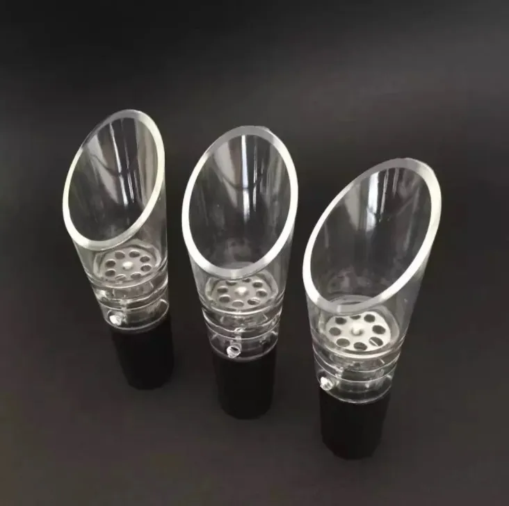 Durable Wine Aerator With Stainless Steel Strainer Red Wines Tools Pourers Wide Mouth Design Plastic Spout Decanter