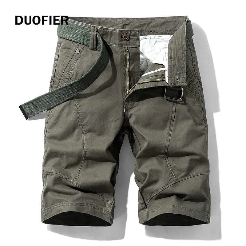 Cargo Shorts Men Sport Bomull Casual Mäns Overaller Korta Byxor Varumärke Kläder Bekväm Camo Mens Cargo Shorts 210603