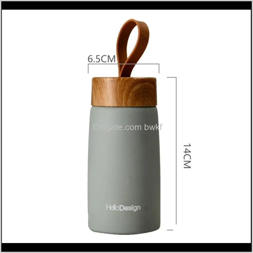 insulated coffee mug 304 stainless steel tumbler water thermos vacuum flask mini water bottle portable travel mug thermal cup 201204