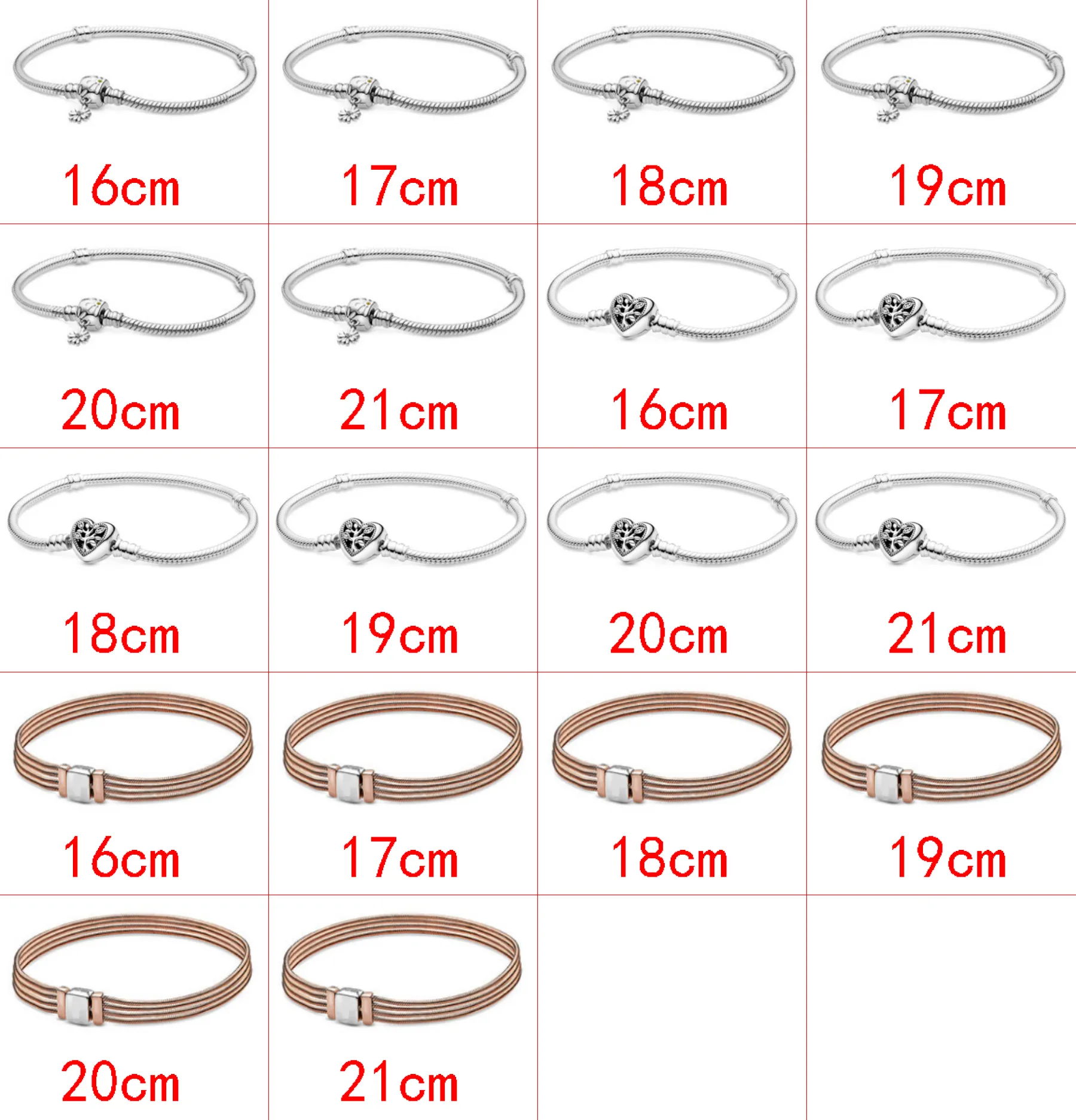 2021 Ny stil 925 Sterling Silver Fashion Wild Diy Cartoon Creative Noble Basic Chain Armband Jewelry Factory Direct Sales