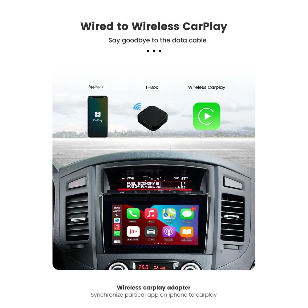 AI Box Pour Carplay/Android Auto Câblé À Sans Fil Carplay