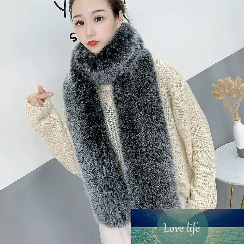 imitation fur hair shawl women's long thicker warm winter scarf faux fur scarf Factory price expert design Quality Latest Style Original Status