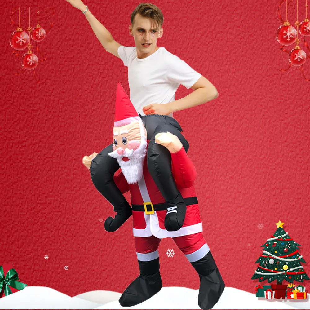 mascot outfits Perfect for Christmas Halloween and Role Play Inflatable Santa Claus Design for Adults Ideal Gift for Men and Women