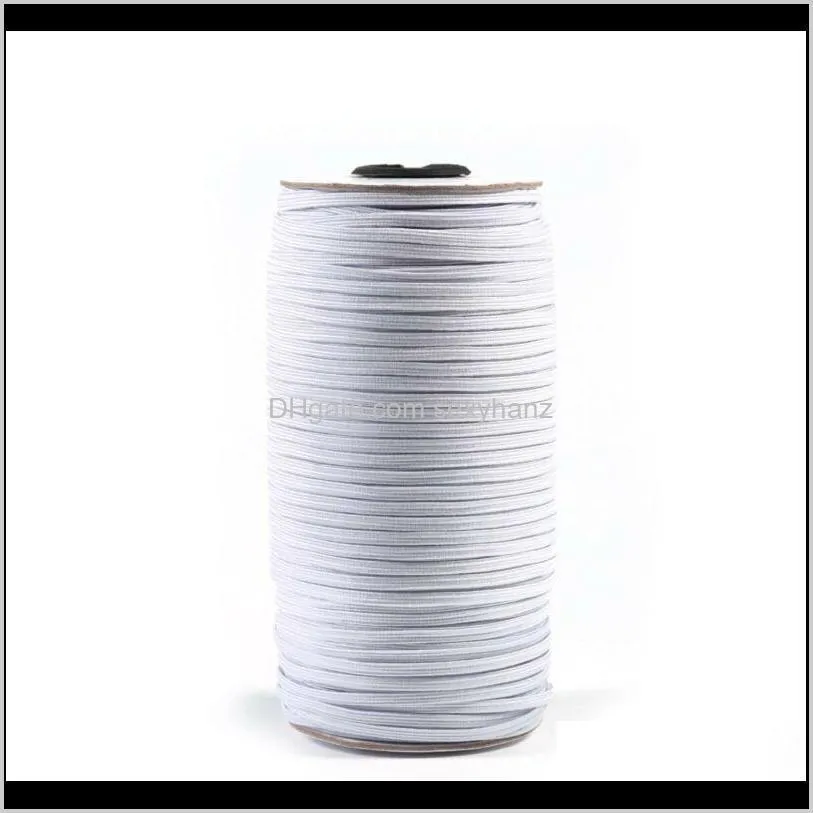 200m 3mm high tenacity round elastic thin band cord craft thread stretch string sewing rope mask strings1