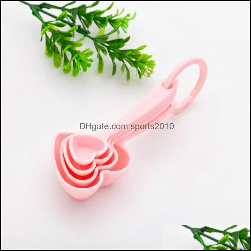 Fashion Love Beyond Measure Heart shaped Measuring Spoons for wedding party guest gift Fast Shipping F20174074