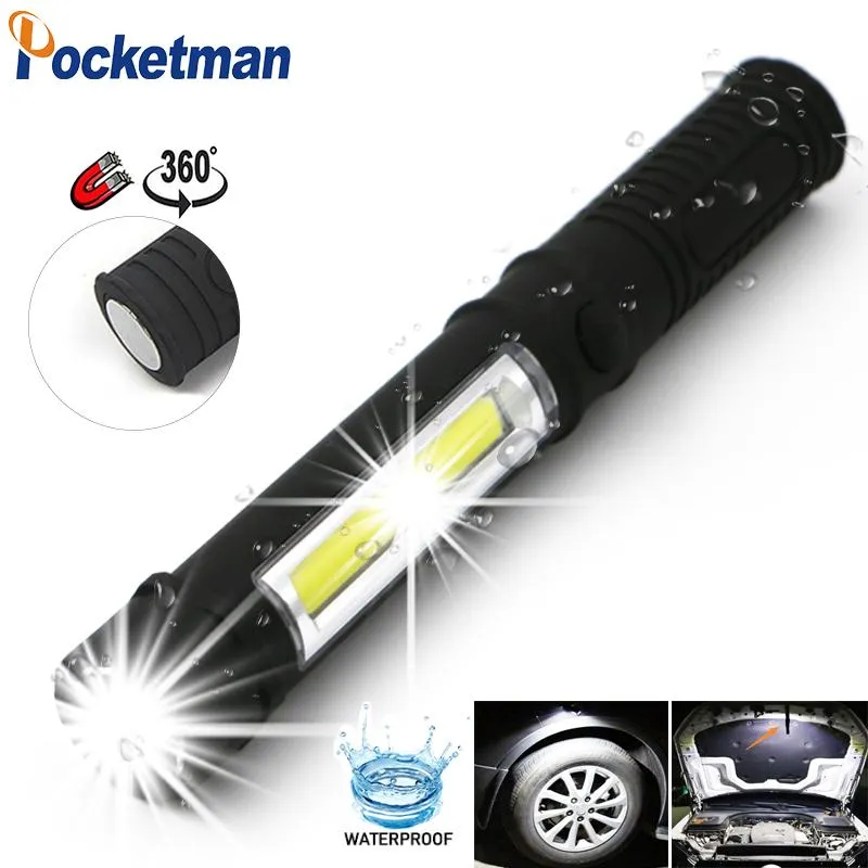 Zaklampen Torches 9000 Lumen Mini Draagbare Lantaarns Werken Inspectie COB LED Multifunctionele onderhoud Magnetische basis