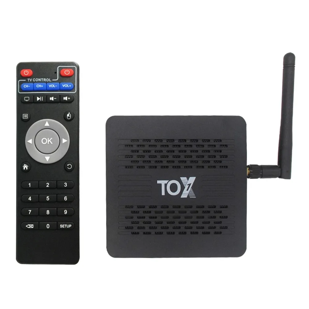 TOX1 Amlogic S905X3 Smart Android 9.0 TV Box 4 Go de RAM 32 Go de ROM 2.4G 5G WiFi BT 1000M LAN H.265