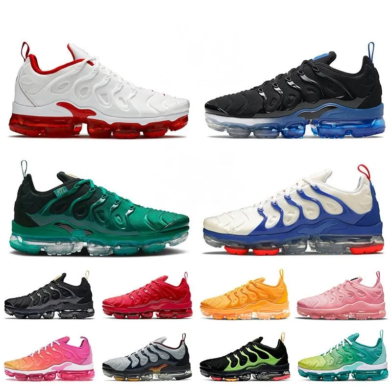 Livraison Gratuite Nouveau 2019 Hommes Baskets De Chaussure TN Plus Respirant Air Cusion Desingers Chaussures De Course Décontractée Nouvelle Arrivée Couleur US5.5-11 EUR36-45