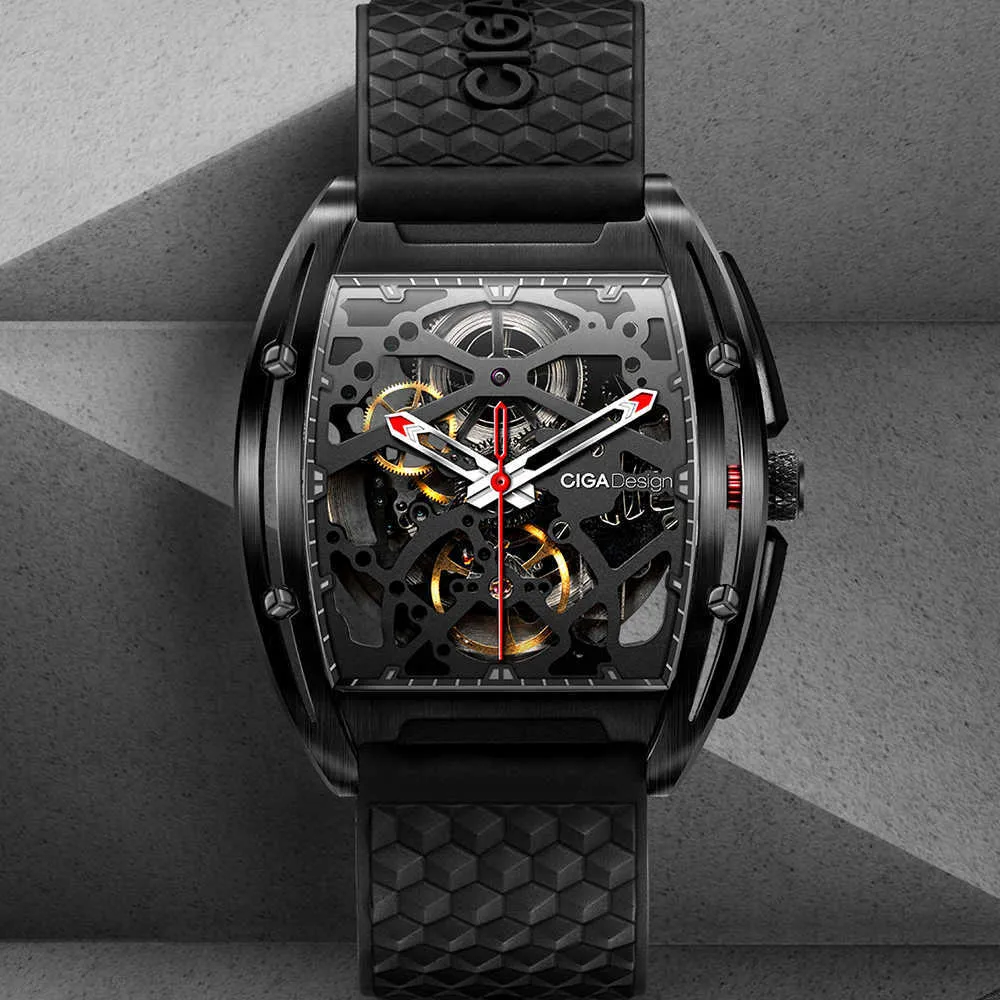 Ciga Luxury Men's Watchesトップブランドビジネス防水時計ファッションカジュアル男性の腕時計Relogio Masculino 210728