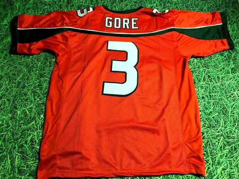 Maglia da calcio personalizzata Uomo Gioventù Donna Vintage 3 FRANK GORE Rare High School Taglia S-6XL o qualsiasi maglia con nome e numero