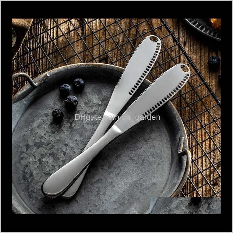 hot home dining multifunction stainless steel butter cutter cream knife western bread jam knife cheese spreaders utensil knife tools