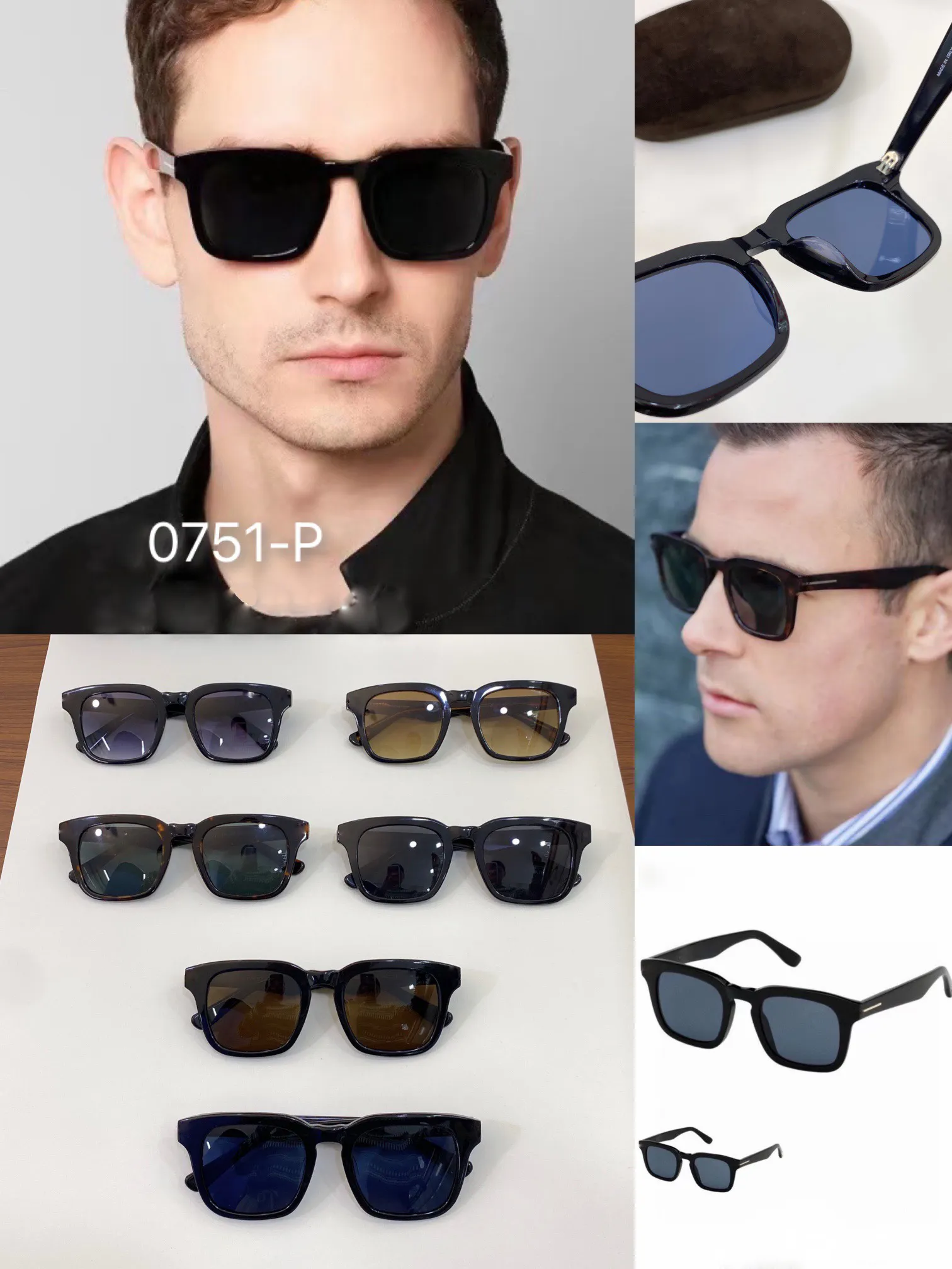 Square Okulary przeciwsłoneczne Sunnies okulary przeciwsłoneczne Modne okulary przeciwsłoneczne dla mężczyzn Occhialia da sole firmati Uv400 Ochrona okularów z pudełkiem