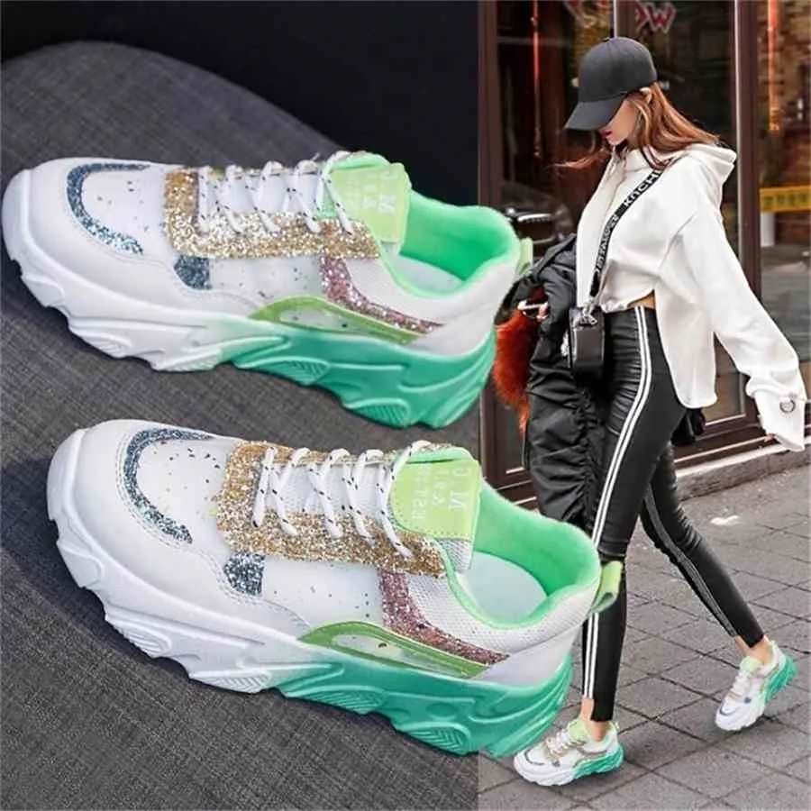 お買得商品 女性シューズカジュアルファッションウェッジプラットフォームチャンキースニーカーブランドレディース女性の高級スニーカー女性デザイナーシューズ 日本売れ済 Www Care7 Org