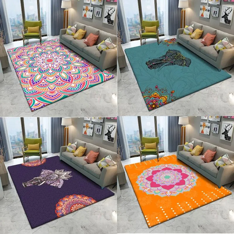 Carpets Geometric Stripe Printing Vortex Rug Bedroom Decor Outdoor Carpet Floor Prayer Mat Muslim Hallway Balcony Doormat