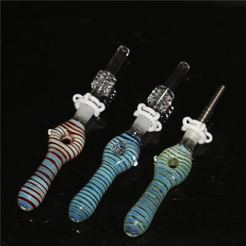 Hookahs 10 mm gewricht mini nectar kit micro nc kits glas roken dab rietje nector met titanium kwart tips