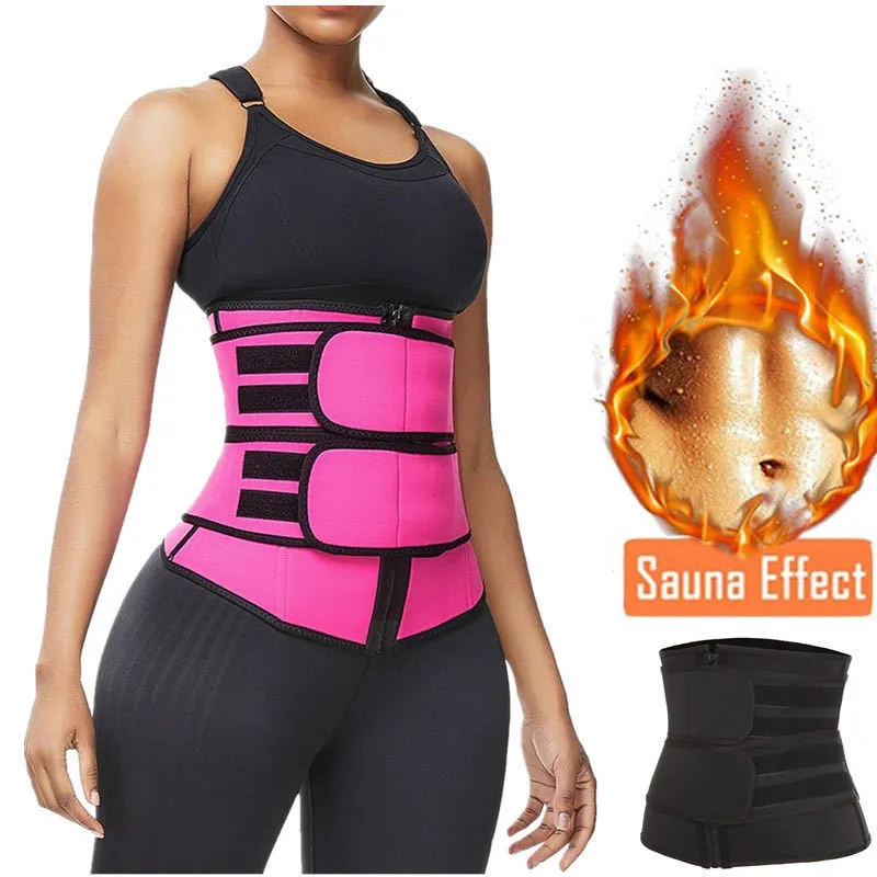 Zweet afslanken taille tummy shaper lumbale rug steun brace gym sport ventre riem corset fitness trainer body sculpting