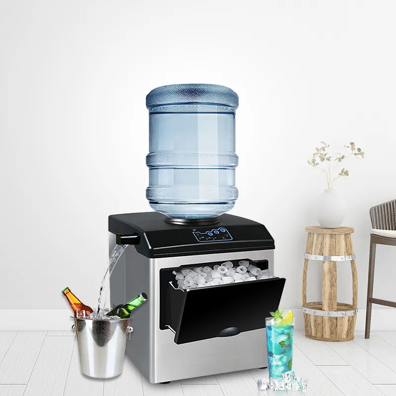 Automatic Ice Maker Machine - Countertop Bullet Ice Cube Maker for Home ...