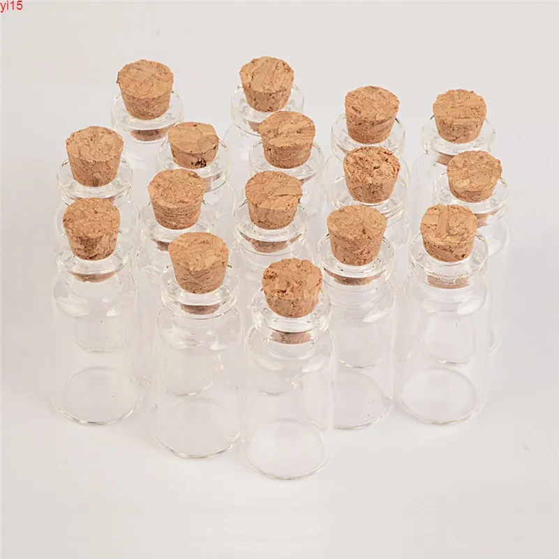2ml Mini Empty Glass Bottles With Cork 16*35*7mm Small Wishing Bottle Vials Jars 100pcs/lotgood qty