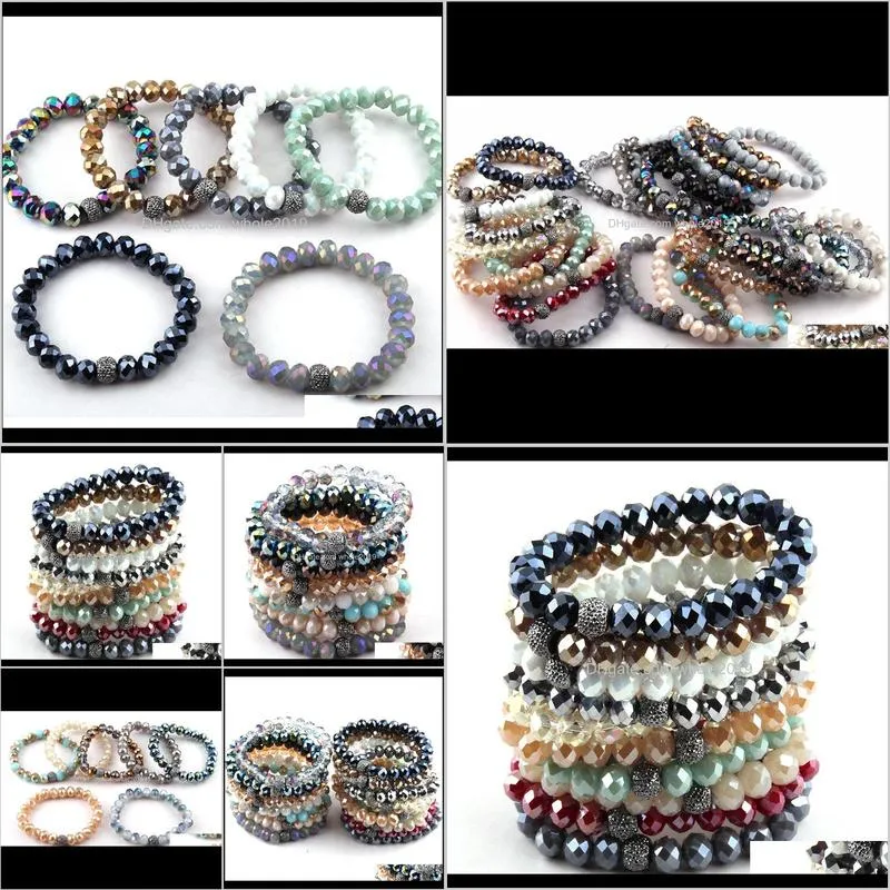  shipping energy bracelets made beautiful mix color glass bracelet 10mm 10pc different color/lot1