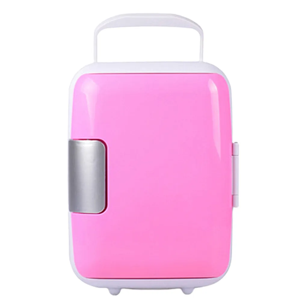 Blesiya Travel Refrigerator 4L Mini Car Fridge Cooler Warmer Home Office Freezer