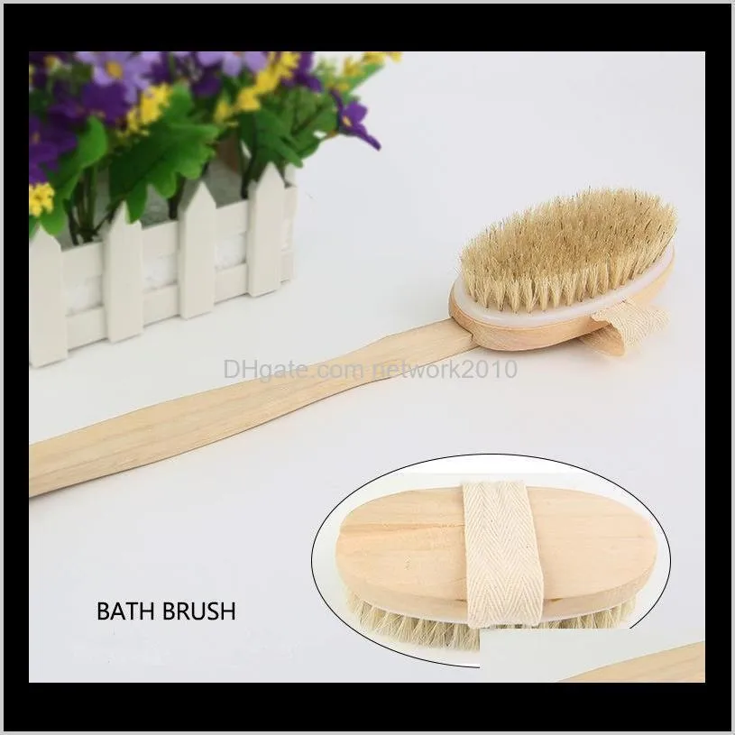 Brosses, éponges Épurateurs Accessoires de salle de bain Bain Maison Jardin Drop Livraison 2021 Brosses pour le corps de bonne qualité Poils de sanglier bouillis Sho