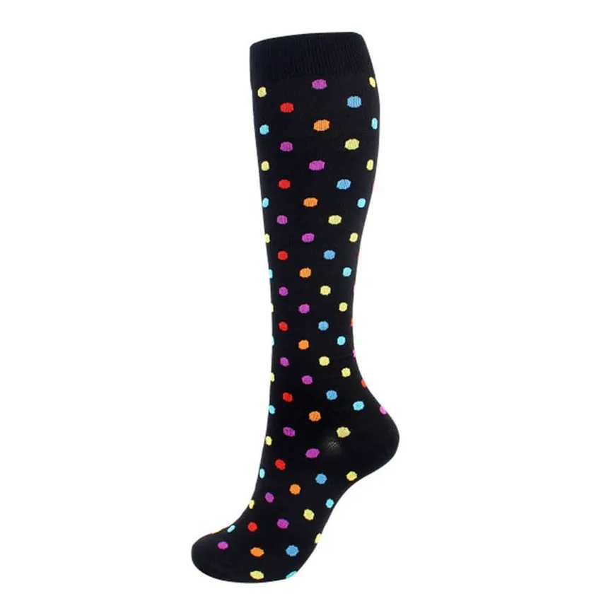 Compression Keen High Stockings Hosiery socks Pot Snowflake heart pattern Outdoor Sport Sock for women girls