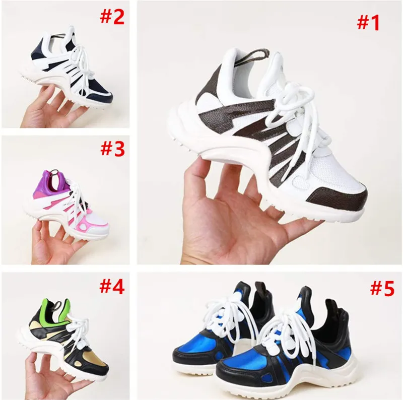 Newest Kids Designer Shoes Children Toddler Sneakers Fashion Letter Printed High Quality Outdoor Sport Running Basketball Shoe Boys Girls Non-Slip Casual Sneaker