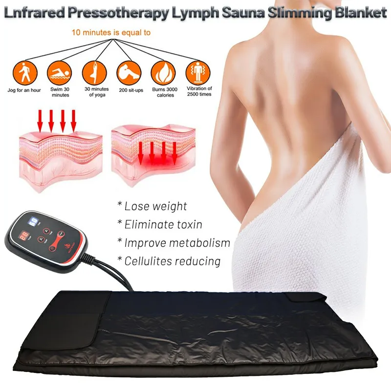 Corpo Emagrecimento Sauna Cobertor Aquecimento Terapia Slim Saco Linfático Drenagem Gordura Gordura Massagem Equipamento de Beleza