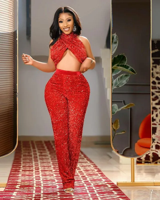 Women Sexy Two Piece Pants Outfits Halter String Tassel Triangle Bikini Top  Crochet Fringe Pant Set Jumpsuit Cover Up Clubwear From 24,84 € | DHgate