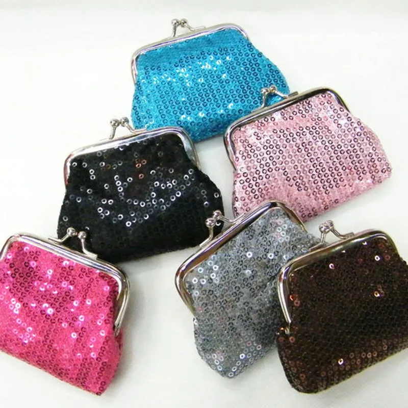 Sirène Paillettes Mini Porte-Monnaie Manuel Fer Fermoir Femmes Sac Fourre-Tout Dame Multi Couleur Portefeuille De Mariage De Noël De Mode 1 5lq G2