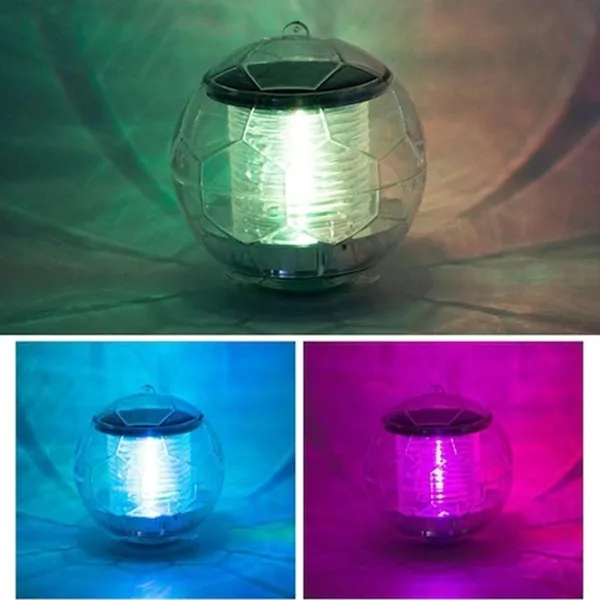 LED Solar Water Drifting Lamp Colorful Football Style Pool Light Garden Decoration Light Floating Magic Ball Light