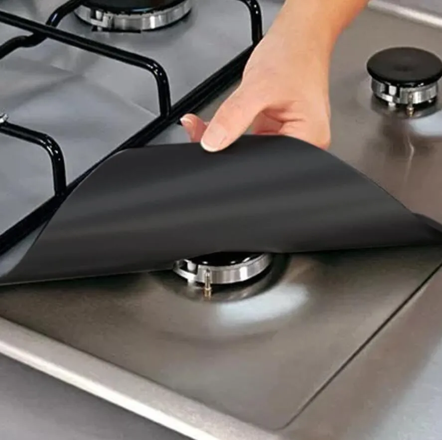 Protezioni Per Fornelli A Gas - Set Da 10 Tappetini Anti-olio In Alluminio - Foto 6