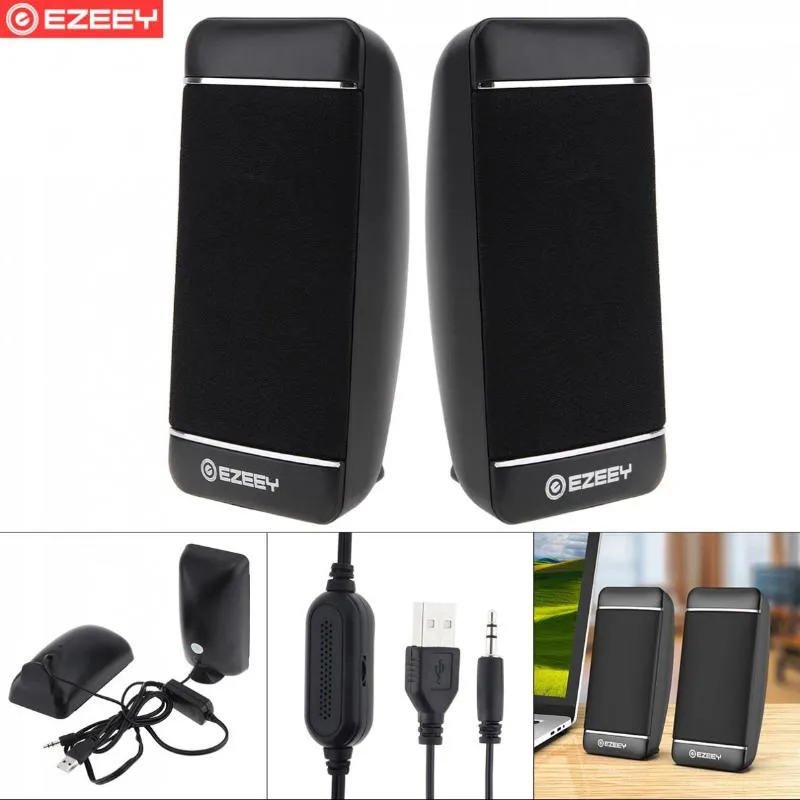 Portable Speakers S4 Mini USB 5V Subwoofer Speaker With 3.5MM Audio Socket And Volume Control For Laptop Phone