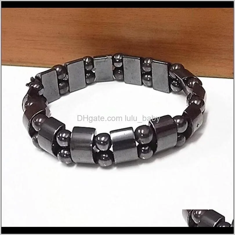 new black magnetic hematite beads bracelets fashion black magnetic hematite beads bracelet for men women vintage beads bracelets