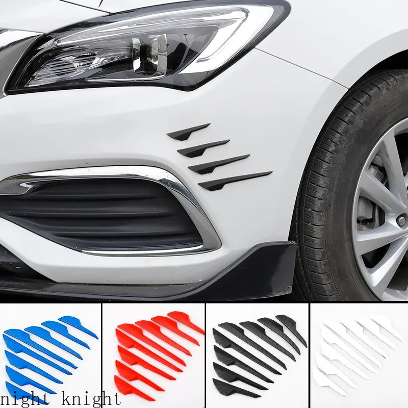 2 set/8 pezzi adesivo specchietto retrovisore spoiler per auto universale protezione paraurti anteriore strisce paraurti auto striscia anti-collisione in gomma morbida