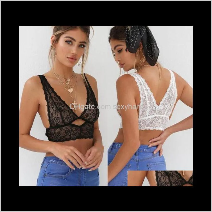 women lingerie sexy women lace halter neck bralette bralet bustier crop padded bra tops hot