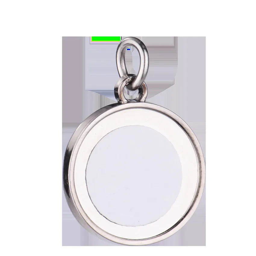 Pendant Sublimation Keychains Set Heat Thermal Transfer Printing Metal Keychain White Blank Pendants V1