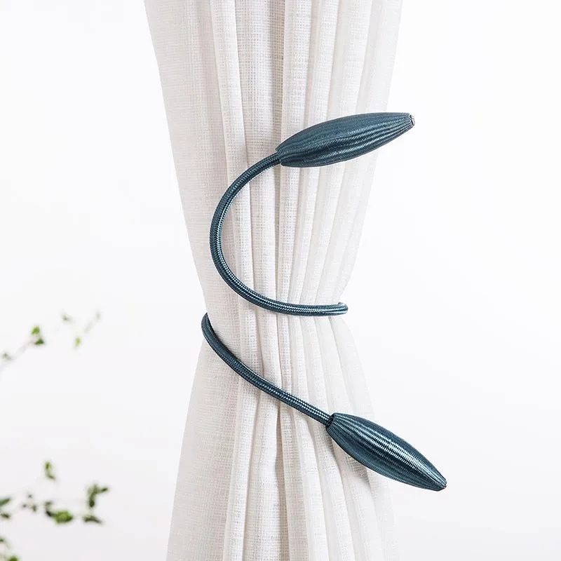 No Drilling Arbitrary Shape Strong Curtain Tiebacks Plush Alloy Hanging Belts Ropes Curtain Holdback Curtain Rods Accessoires