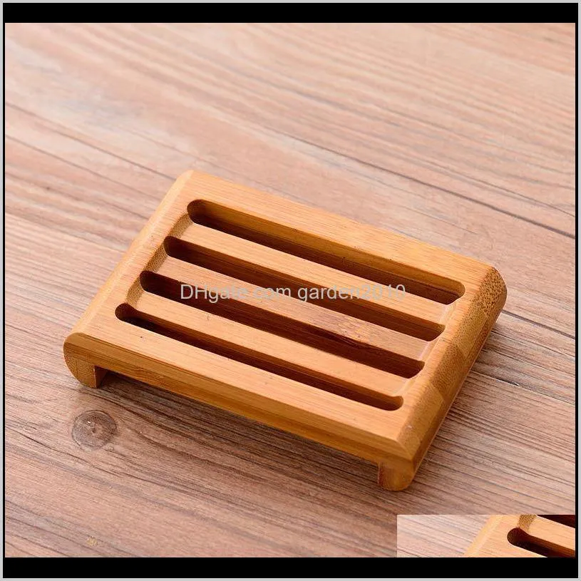 natural bamboo soap dishes tray holder bathroom soap rack plate box container handmade soap box wb2961
