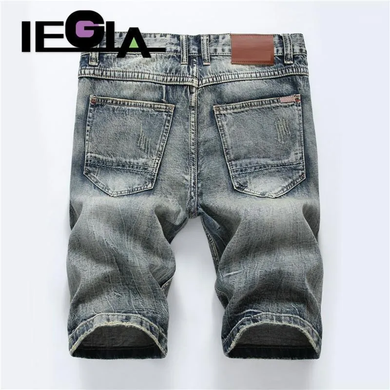 Hommes Jeans Homme Shorts D'été Mode Pantalon Décontracté Stretch Hommes Court Denim Jean Déchiré Pour Hommes Streetwear