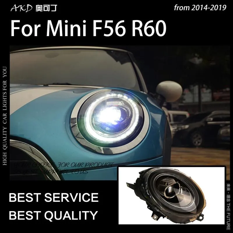 AKD Auto Styling Voor MINI F56 Koplampen 2014-2021 F54 F55 F57 R60 LED Koplamp DRL Head Lamp projector Beam Meubi
