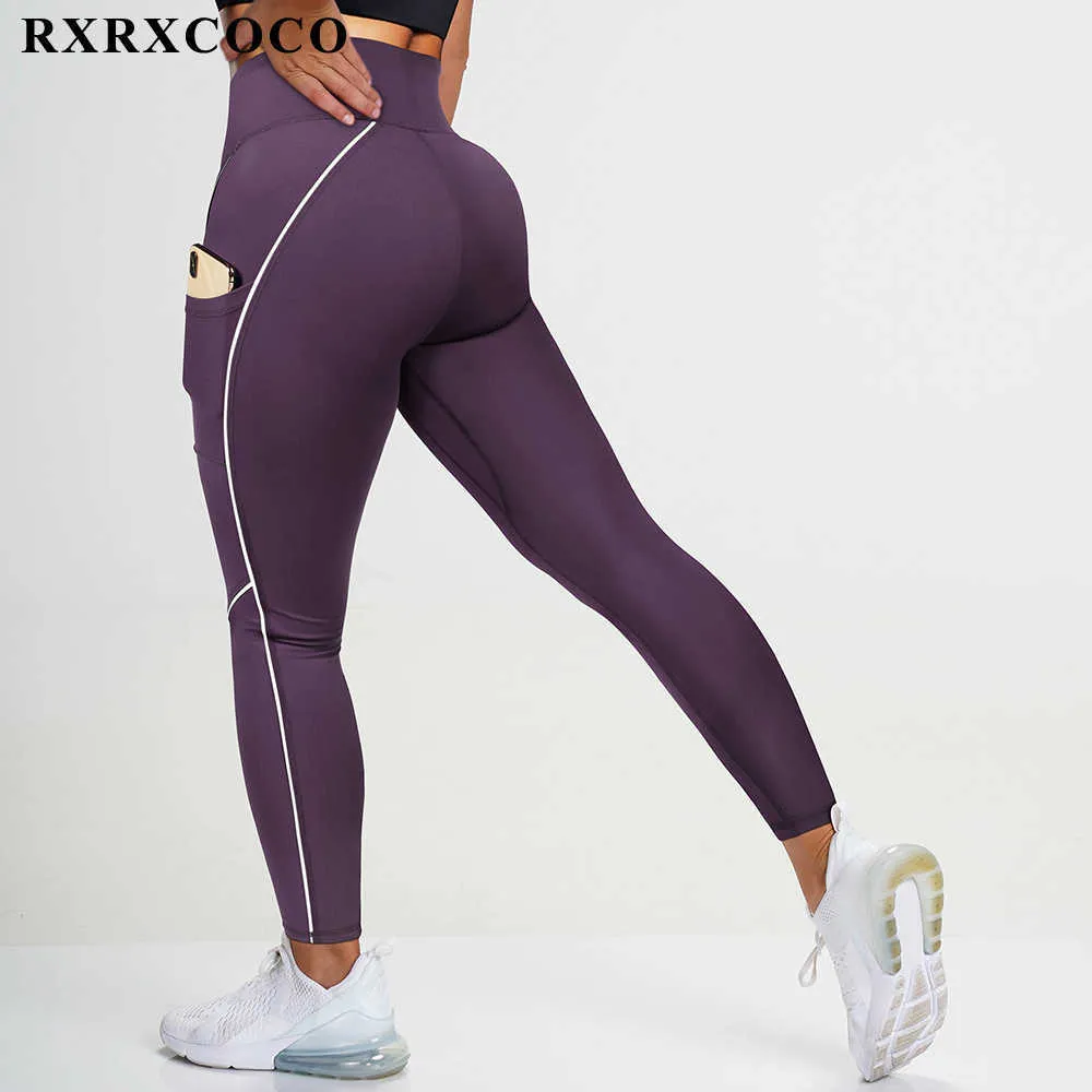 RXRXCOCO Seamless Butt Lifting Workout Leggings for Women High