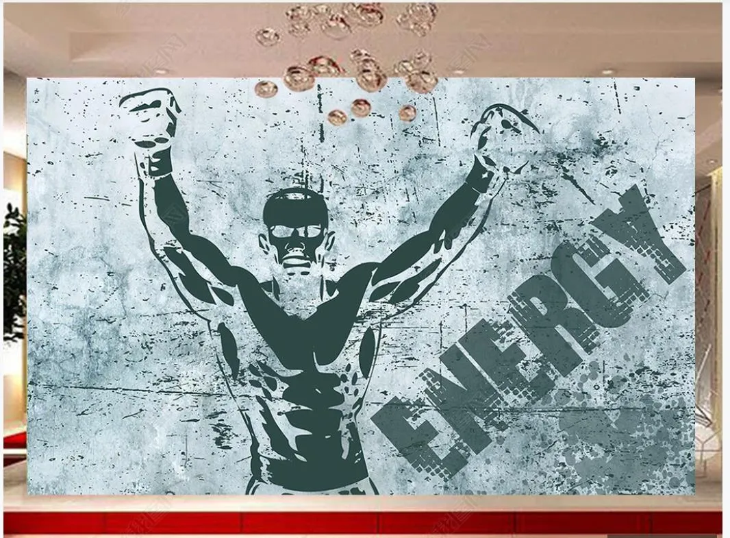 Home gym sales wall covering