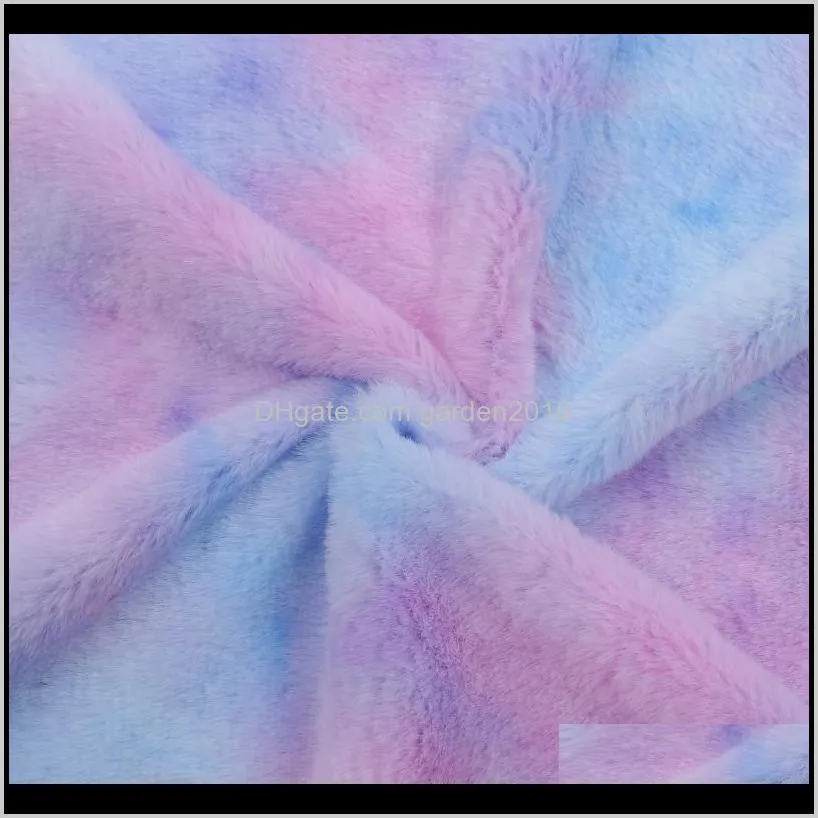gradient tie dye printing pillowcase short plush colorful print square background art sofa decoration 42cmx 45cm pillow case