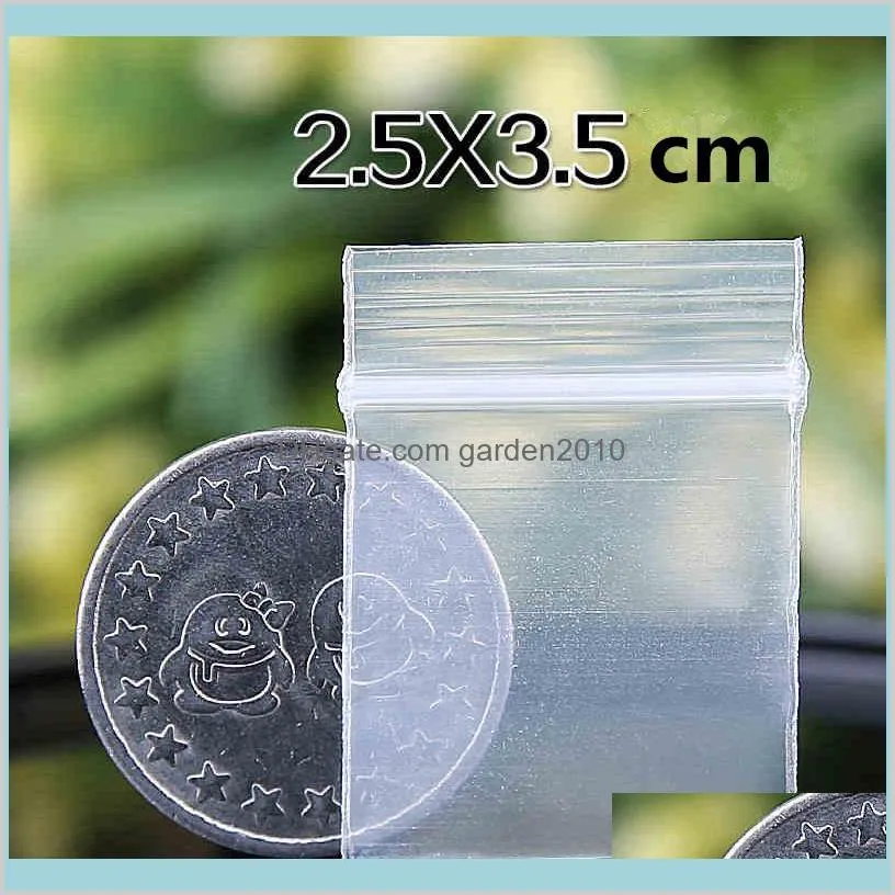 Transparent Mini Miniature Zip Lock Plastic