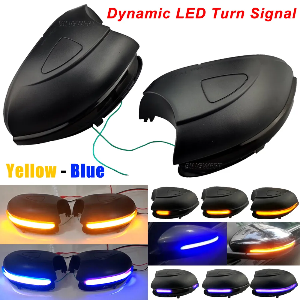 For VW GOLF 6 MK6 GTI R32 2008-2014 Touran Turn Signal LED Dynamic Side Rearview Mirror Blinker Indicator Sequentail Light