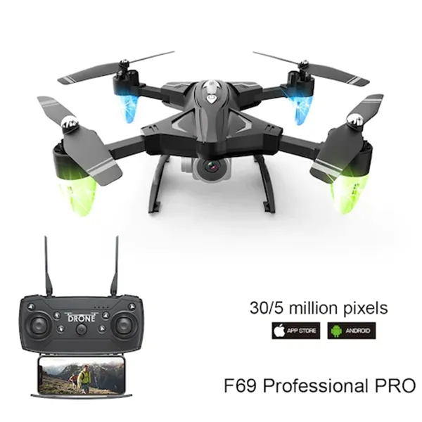 Hélicoptère télécommandé 480P Caméra 2,4 GHz Télécommande Drone