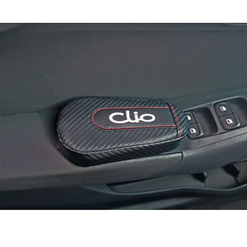 Für Clio 1 stück Bon Faser Leder Auto Bein Kissen Knie Tür Armpad Auto Zubehör Fahrzeugschutz